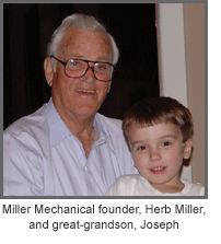 Founder, Herb Miller and Great-Grandson,  Joseph